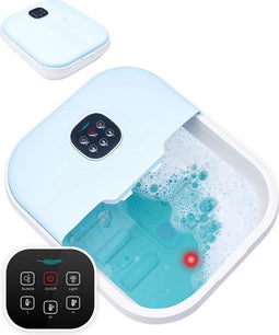 Soft & Silky Voetenbad Inklapbaar - Met Massage - Elektrisch Voetbad met Bubbel & infrarood functie - Voetmassage apparaat - Voetenbaden voor Betere Bloedsomloop