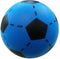 Softbal foam - voetbal print - blauw - zacht - diameter 20 cm - speelgoed ballen