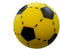 Softbal foam - voetbal print - geel- zacht - diameter 20 cm - speelgoed ballen