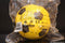 Softbal foam - voetbal print - geel- zacht - diameter 20 cm - speelgoed ballen