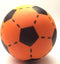 Softbal foam - voetbal print - oranje - zacht - dia 20 cm - speelgoed ballen