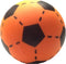 Softbal foam - voetbal print - oranje - zacht - dia 20 cm - speelgoed ballen