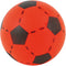 Softbal foam - voetbal print - rood - zacht - dia 20 cm - speelgoed ballen
