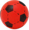 Softbal foam - voetbal print - rood - zacht - dia 20 cm - speelgoed ballen