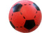 Softbal foam - voetbal print - rood - zacht - dia 20 cm - speelgoed ballen