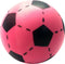 Softbal foam - voetbal print - roze - zacht - dia 20 cm - speelgoed ballen