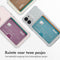 Softcase Backcover met pasjeshouder voor de iPhone 12 Mini - Transparant