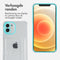 Softcase Backcover met pasjeshouder voor de iPhone 12 Mini - Transparant