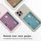 Softcase Backcover met pasjeshouder voor de iPhone 12 Pro Max - Transparant