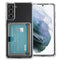 Softcase Backcover met pasjeshouder voor de Samsung Galaxy S21 - Transparant