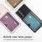 Softcase Backcover met pasjeshouder voor de Samsung Galaxy S21 - Transparant