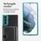 Softcase Backcover met pasjeshouder voor de Samsung Galaxy S21 - Transparant