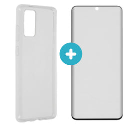 Softcase Backcover + Premium Screenprotector voor Samsung Galaxy S20 Plus