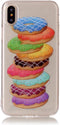 Softcase donuts hoes Geschikt voor iPhone X / XS