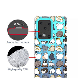 Softcase hoes - Samsung Galaxy S20 Ultra - Katten