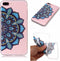 Softcase mandala bloem blauw hoes Geschikt voor iPhone 7 Plus / 8 Plus