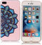 Softcase mandala bloem blauw hoes Geschikt voor iPhone 7 Plus / 8 Plus