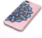 Softcase mandala bloem blauw hoes Geschikt voor iPhone 7 Plus / 8 Plus