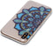 Softcase mandala bloem blauw hoes Geschikt voor iPhone X / XS
