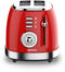 SOGO - Retro Broodrooster - 6 Warmteniveaus - 2 Extra Brede Sleuven - 1630W - Reheat en Ontdooi-functie