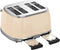 SOGO Retro Broodrooster - Toaster - Ontdooifunctie - 6 Warmteniveaus - 4 Sneden - 1550W - Beige