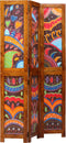 vidaXL - Kamerscherm - 3 - Panels - Honingbruin - 35x1.5x160 - cm - Massief - Acaciahout