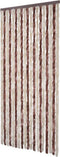 vidaXL - Vliegengordijn - 90x200 - cm - chenille - beige - en - lichtbruin