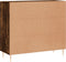vidaXL - Dressoir - 90x34x80 - cm - bewerkt - hout - gerookt - eikenkleurig