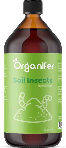 Soil Insects Bodeminsecten Concentraat (1L, 1000m2) - Insecten Bestrijding - Taxuskever Bestrijden - Toepasbaar bij Spint, Ritnaalden, Bodem - Aardrupsen, Larven van Prachtkevers en Spintkevers en andere schadelijke insecten - Organifer