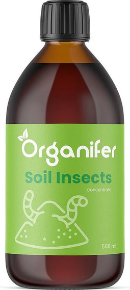 Soil Insects Bodeminsecten Concentraat (500ml, 500m2) - Insecten Bestrijding - Taxuskever Bestrijden - Toepasbaar bij Spint, Ritnaalden, Bodem - Aardrupsen, Larven van Prachtkevers en Spintkevers en andere schadelijke insecten - Organifer