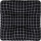 vidaXL - Palletkussen - ruitpatroon - 50x50x12 - cm - stof - zwart