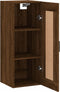 vidaXL - Wandkast - 34,5x34x90 - cm - bewerkt - hout - bruin - eikenkleur