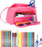 Schooletui met Accessoires BlackFit8 Glow up Roze (32 Onderdelen)