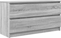vidaXL - Tv-meubel - 100x35x54 - cm - bewerkt - hout - grijs - sonoma - eikenkleurig