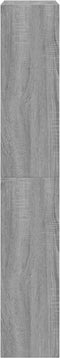 Schoenenkast 60x21x125,5 cm bewerkt hout grijs sonoma eiken