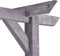 vidaXL - Pergola - 200x40x205 - cm - geïmpregneerd - grenenhout - grijs