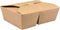 Biodore Bak - Kraftpapier + PLA - 2-vaks - maaltijdbox - 215x158x65mm - bruin - 50 stuks