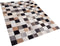 SOKE - Patchwork vloerkleed - Bruin - 200 x 300 cm - Koeienhuid leer