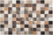 SOKE - Patchwork vloerkleed - Multicolor - 160 x 230 cm - Leer