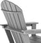 tectake® Joan - Tuinstoel - Ergonomische vorm met extra brede armleuningen - Grijs