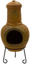 Sol-y-Yo Chimenea Mexicaanse Tuinhaard - 105 cm - Geel - Met zon