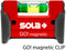 Sola GO! magnetic CLIP Compacte waterpas met gordelclip - magnetisch