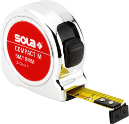 SOLA Rolbandmaat 8mtr Compact M COM8 Magnetische eindhaak EG-Klasse 2 SB - 50520801