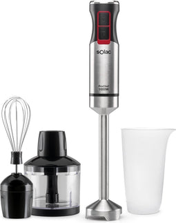 Solac ProChef 1000W Staafmixer Zwart, Roestvrijstaal