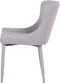 SOLANO - Eetkamerstoel - Grijs - Polyester