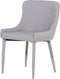 SOLANO - Eetkamerstoel - Grijs - Polyester