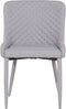 SOLANO - Eetkamerstoel - Grijs - Polyester