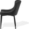 SOLANO - Eetkamerstoel - Zwart - Kunstleer