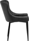SOLANO - Eetkamerstoel - Zwart - Kunstleer