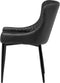 SOLANO - Eetkamerstoel - Zwart - Kunstleer